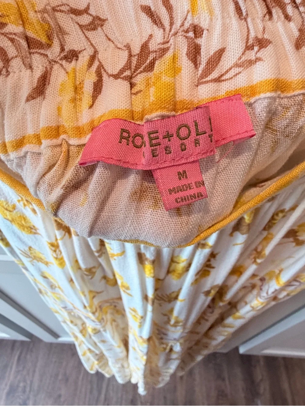 Rose & Olive White and Yellow Floral Maxi Skirt Set - Picture 5 of 5